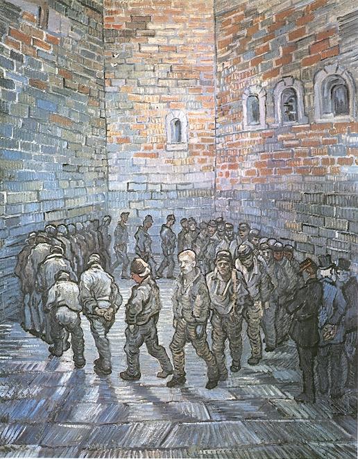 516x661 Vincent Van Gogh The Paintings (Prisoners Exercising After Dore) - Jail Painting