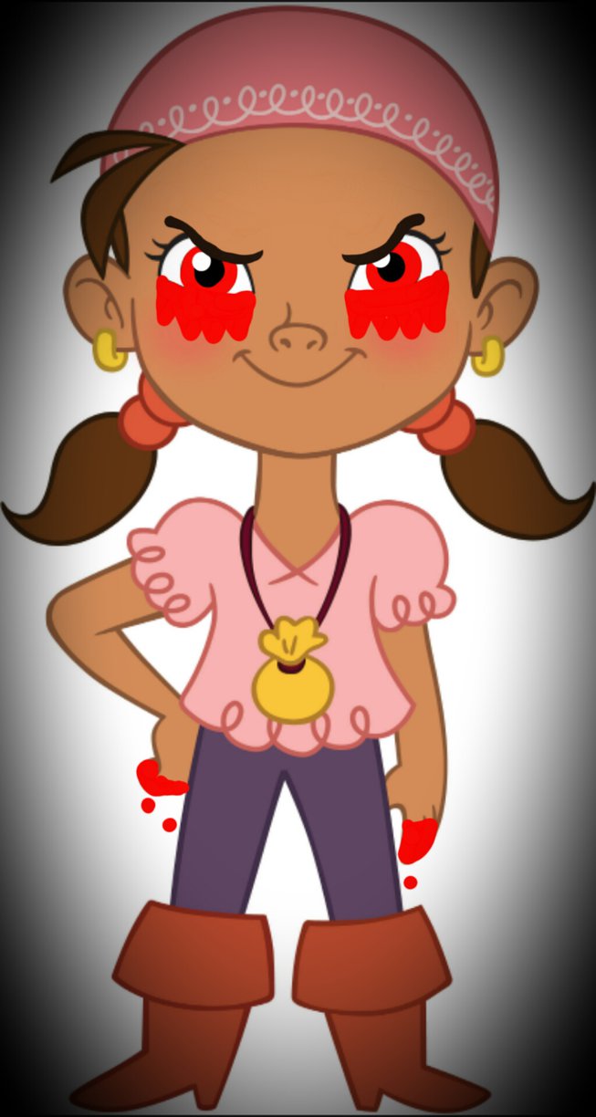 653x1224 Demonic Izzy By Bomb Hedgehog - Jake And The Neverland Pirates Painting