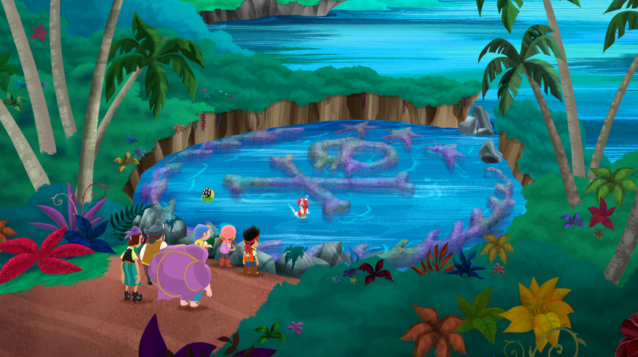638x357 Doubloon Lagoon Disney Wiki Fandom Powered By Wikia - Jake And The Neverland Pirates Painting