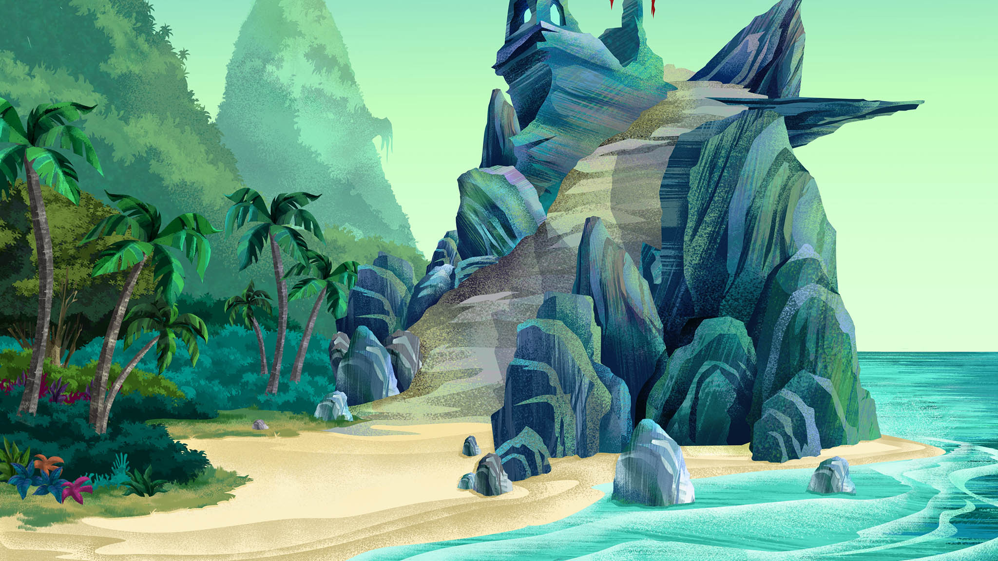 2048x1152 Image - Jake And The Neverland Pirates Painting