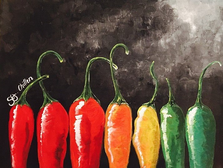 714x538 Paintevents Chilli Peppers Web - Jalapeno Painting