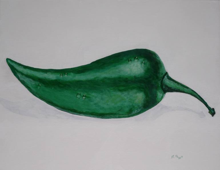 770x595 Saatchi Art Jalapeno Painting By Russell Halsema - Jalapeno Painting