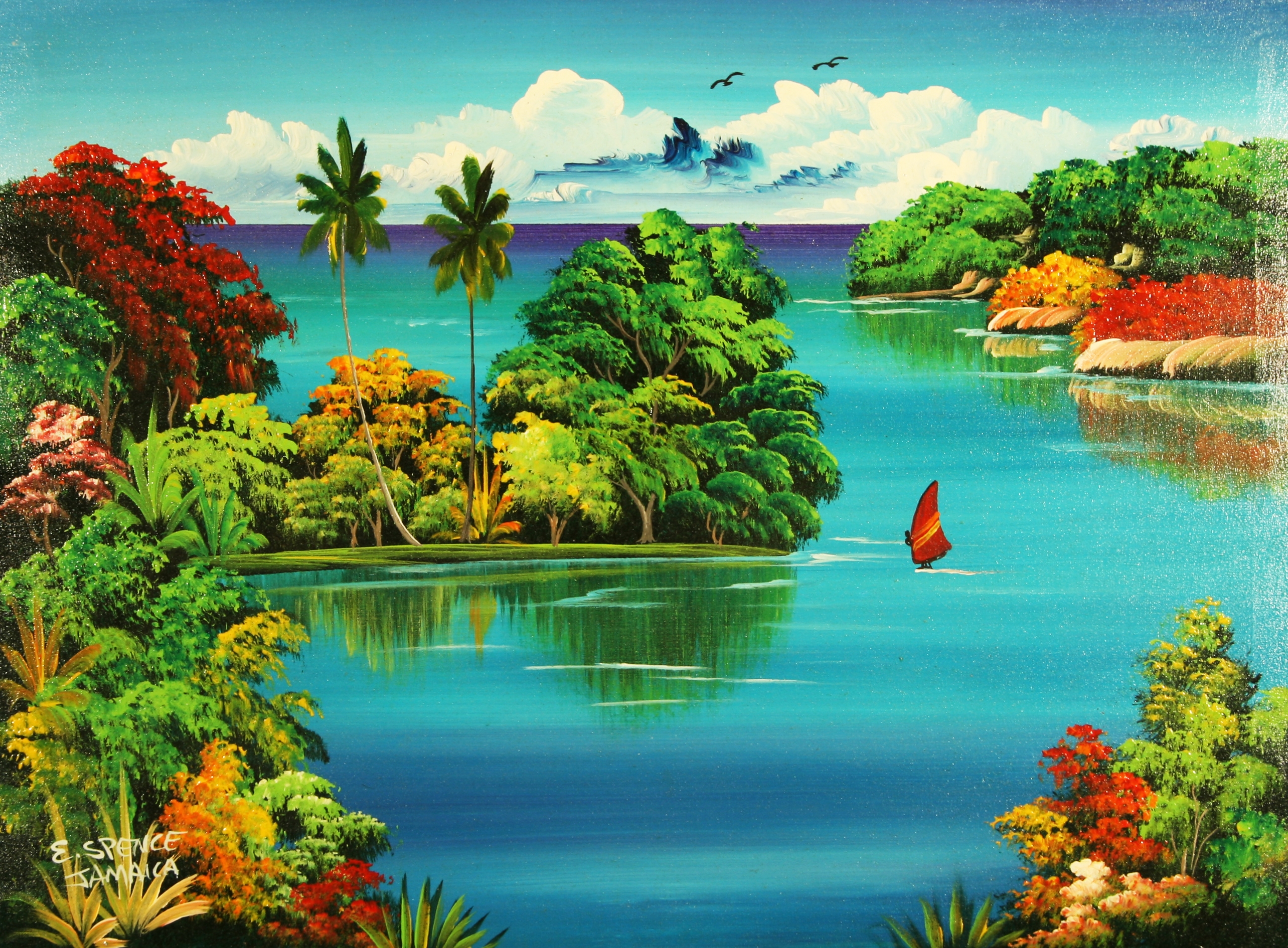 2568x1891 Interior. Jamaican Landscape Interior Designing Home Ideas - Jamaican Painting