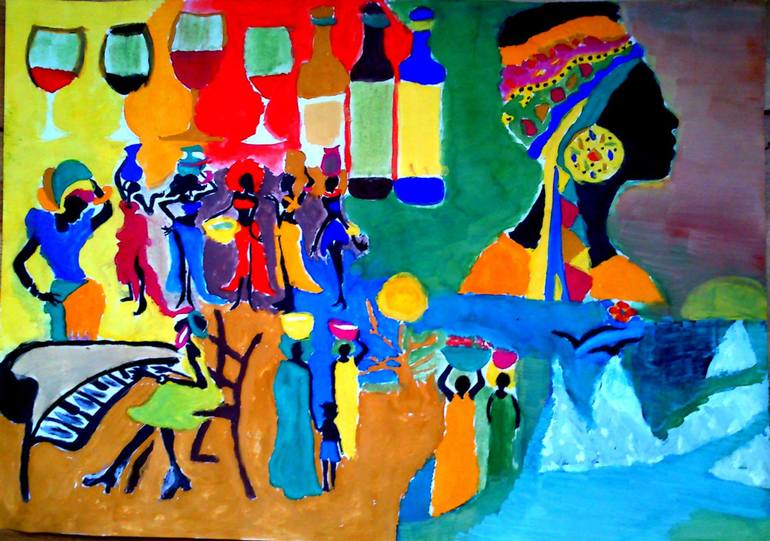 770x541 Saatchi Art Jamaican Painting By Natia Aduashvili - Jamaican Painting