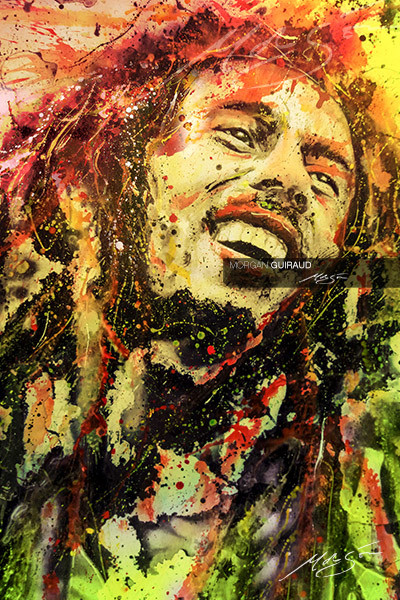 400x600 Bob Marley - Jamaican Painting