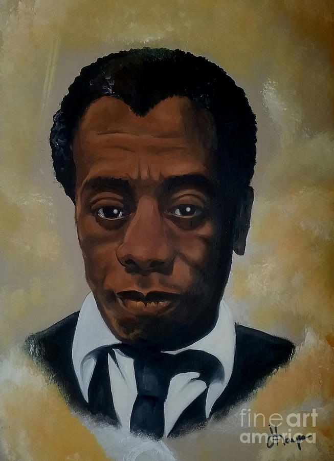 653x900 James Baldwin Painting By Joyce Hayes - James Baldwin Painting