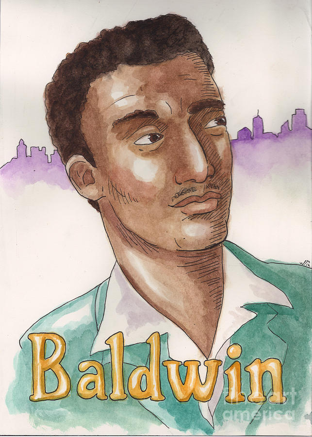 643x900 James Baldwin Painting By Whitney Morton - James Baldwin Painting