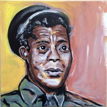375x375 Saatchi Art James Baldwin Painting By Odin Pigelet - James Baldwin Painting