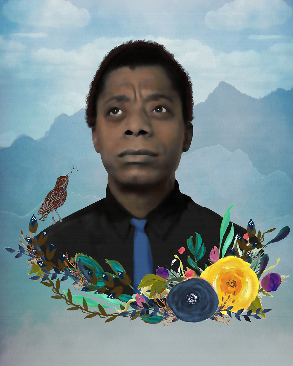 1000x1250 Happy Birthday Mr. James Baldwin Tartx - James Baldwin Painting