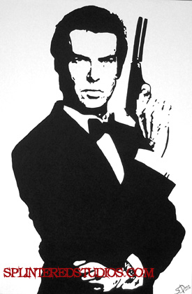 275x420 James Bond Goldeneye Pop Art Painting - James Bond Painting