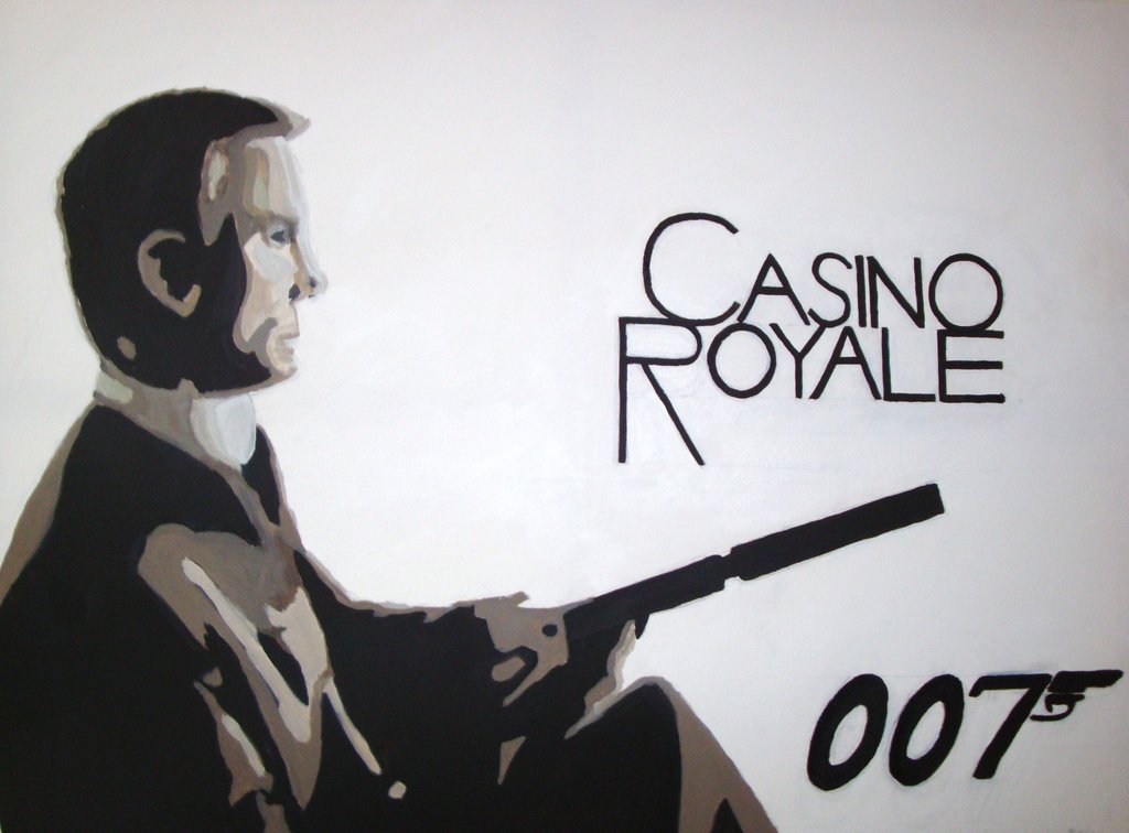 1024x756 James Bond Painting By Lightning Claw - James Bond Painting