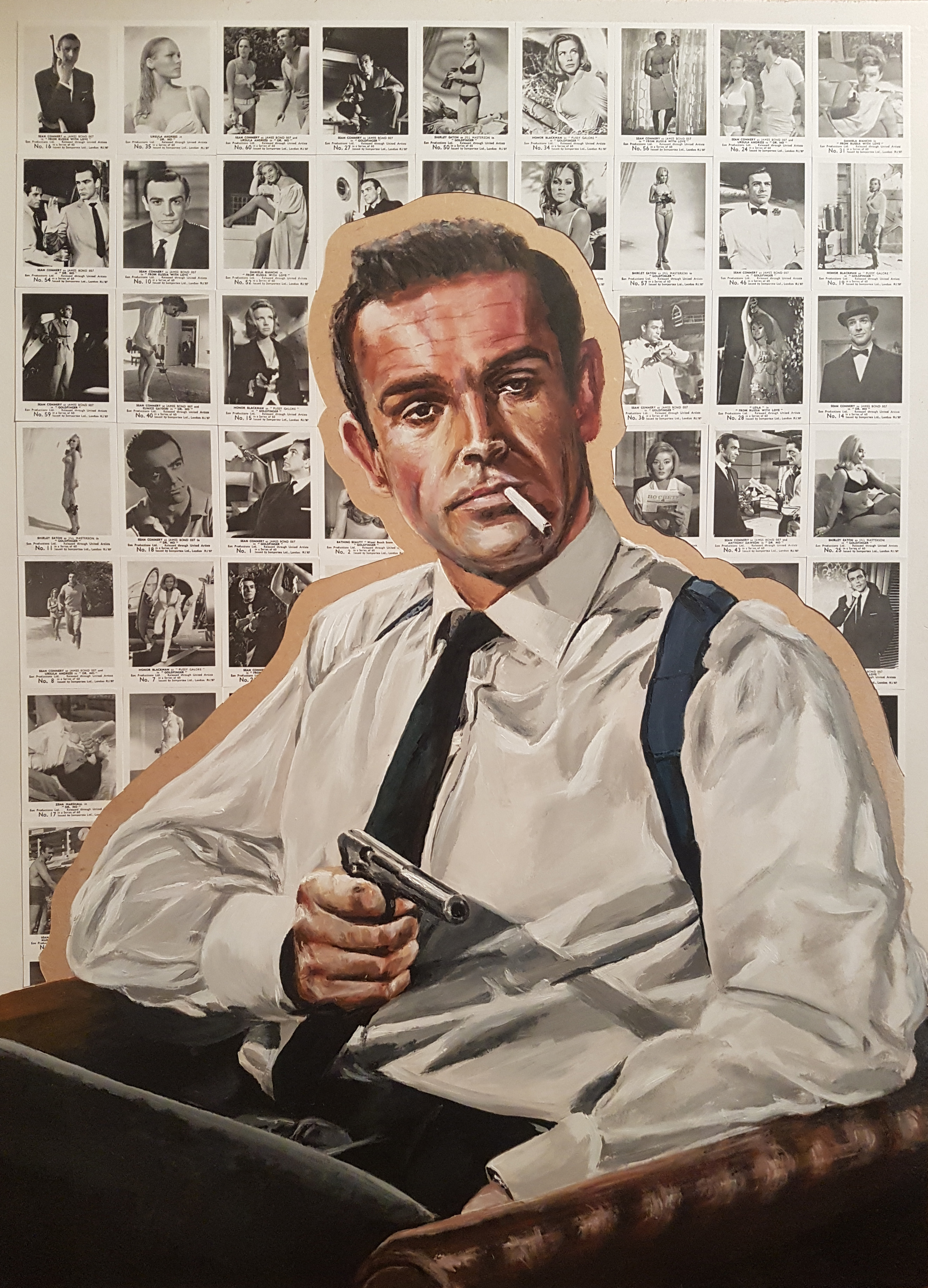 2648x3678 Painting Of James Bond, Sean Connery. Portrait Of 007 - James Bond Painting