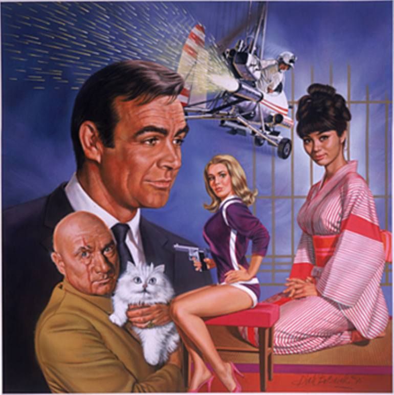 770x772 You Only Live Twice James Bond, Sean Connery And Films - James Bond Painting