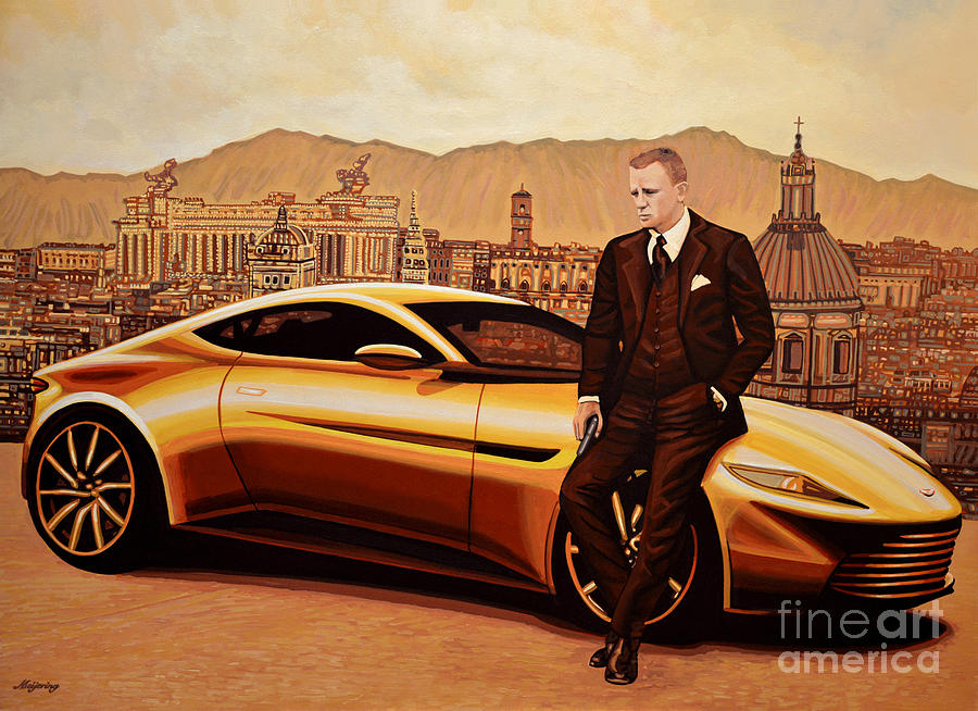 900x654 Daniel Craig As James Bond Painting By Paul Meijering - James Bond Painting