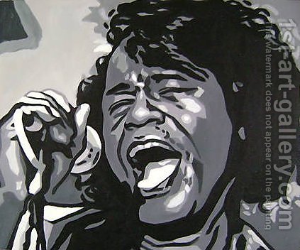 423x352 James Brown Pop Art Reproduction 1st Art Gallery - James Brown Painting