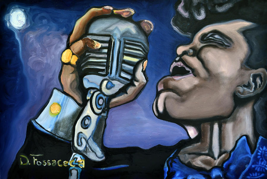 900x603 It's A Mans World James Brown Painting By David Fossaceca - James Brown Painting