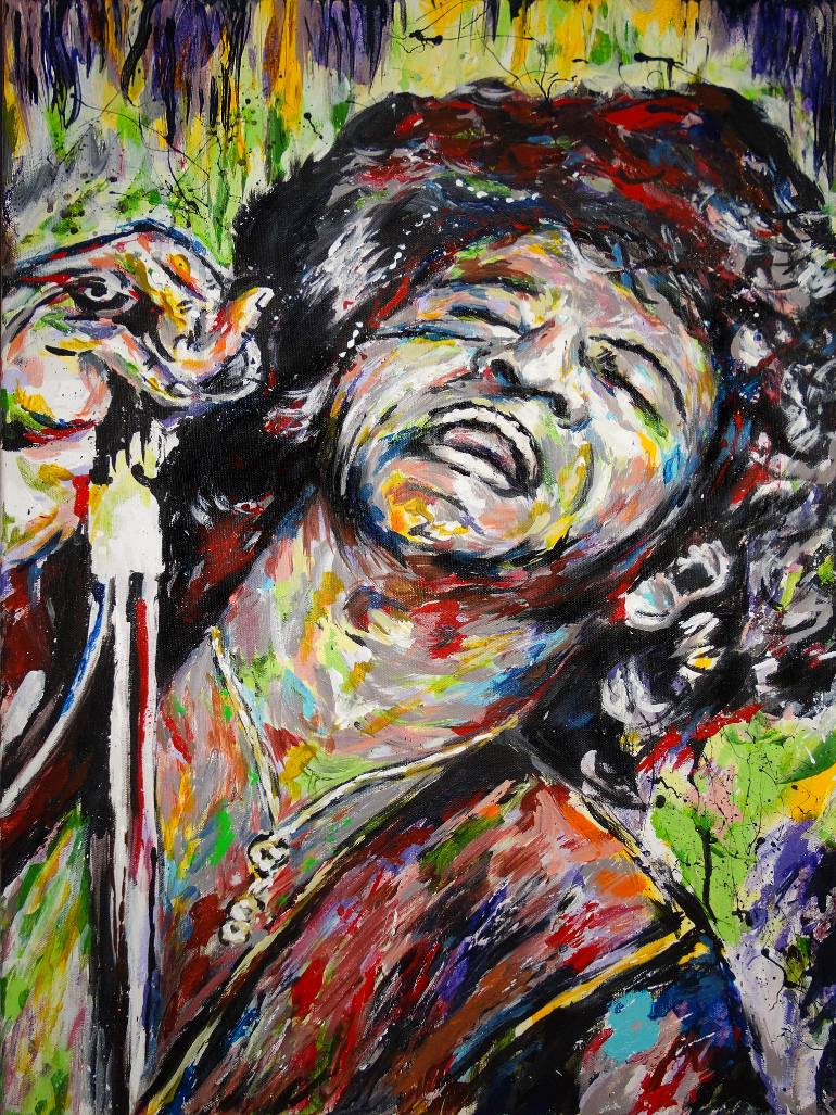 770x1027 Saatchi Art James Brown Acrylic Painting Painting By Ryan - James Brown Painting