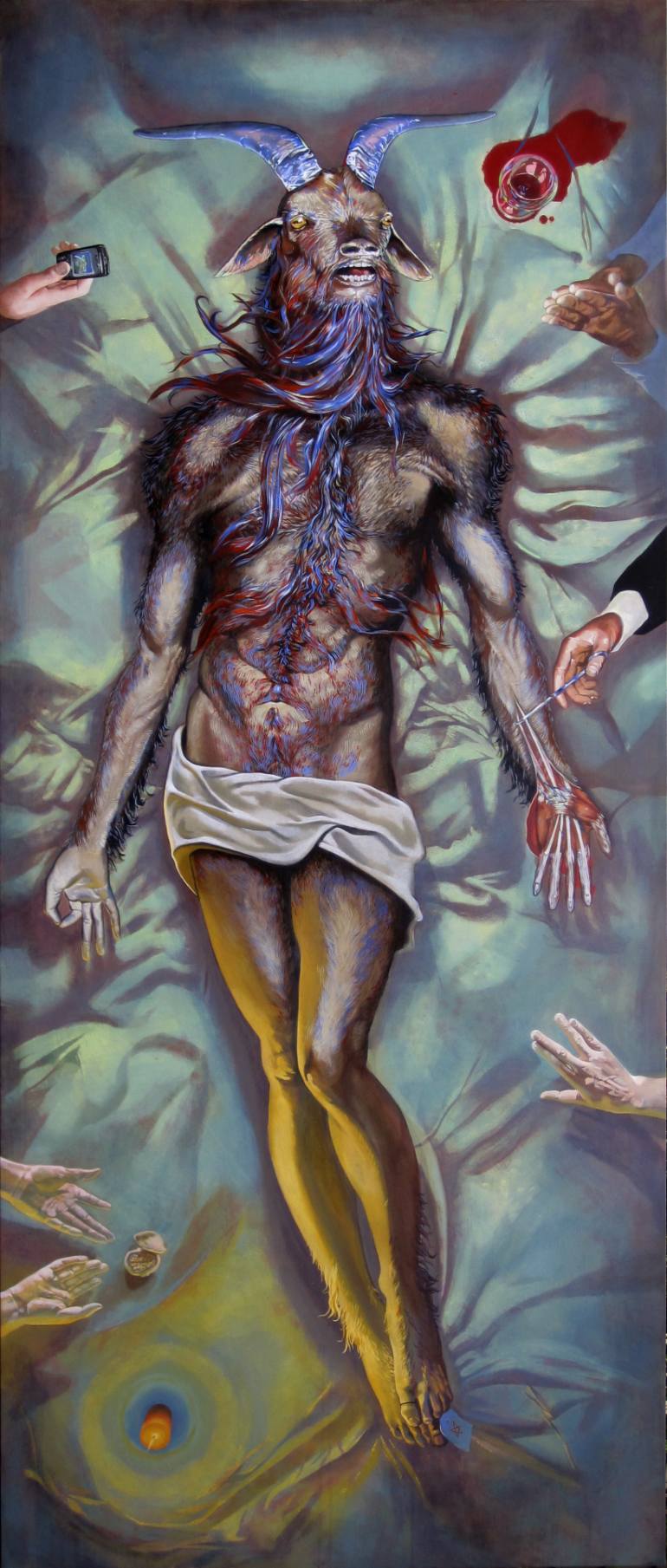 770x1809 Saatchi Art The Birth Of Tragedy Painting By James Brown - James Brown Painting