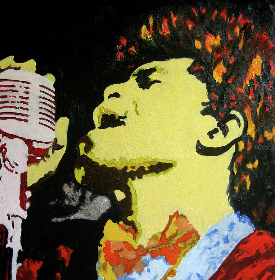 886x900 The God Father Of Soul James Brown Painting By Ronald Young - James Brown Painting