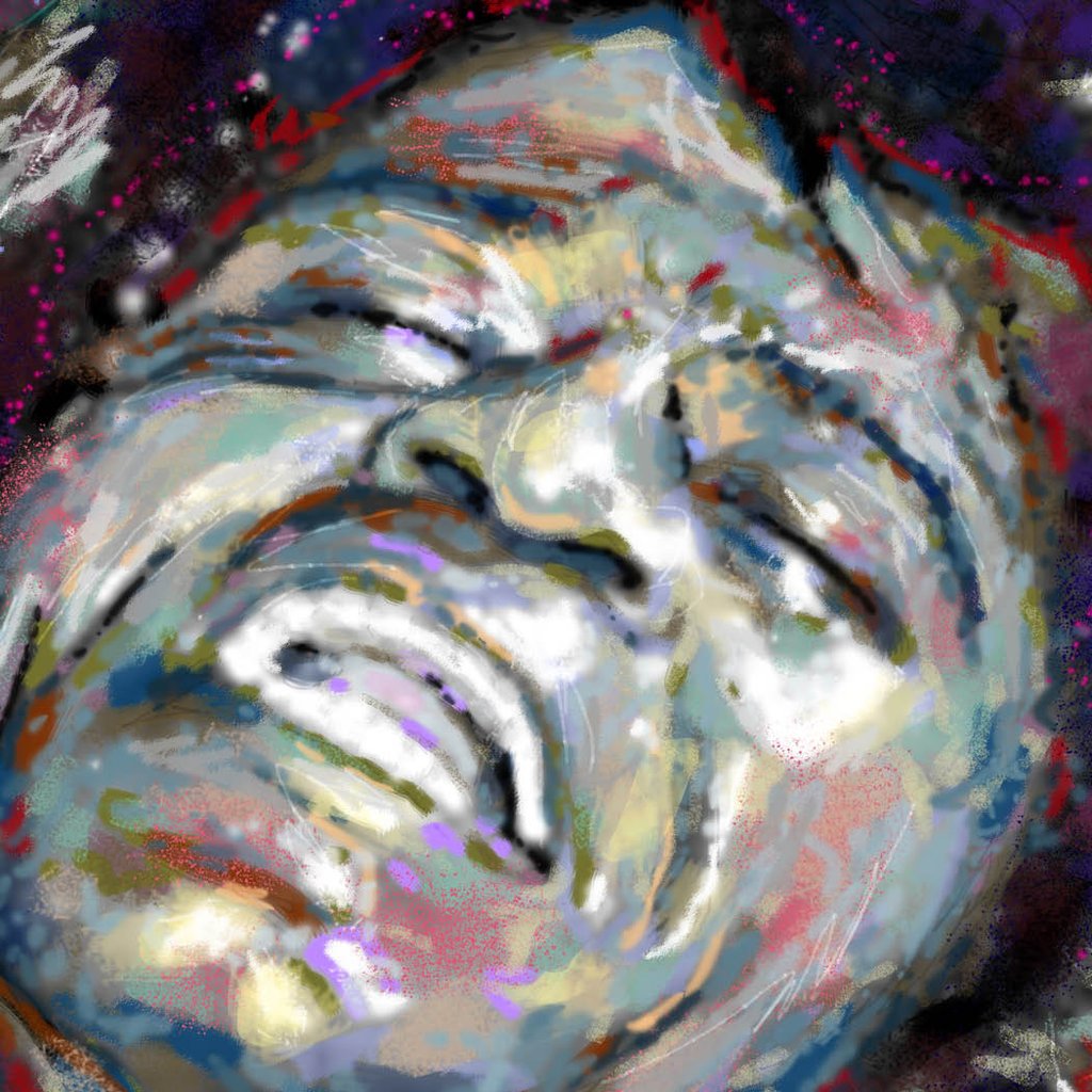 1024x1024 James Brown Art Rockchromatic - James Brown Painting