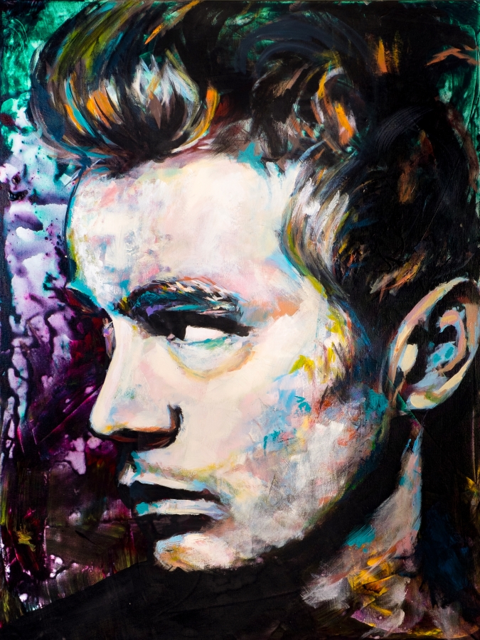 James Dean Painting at PaintingValley.com | Explore collection of James ...