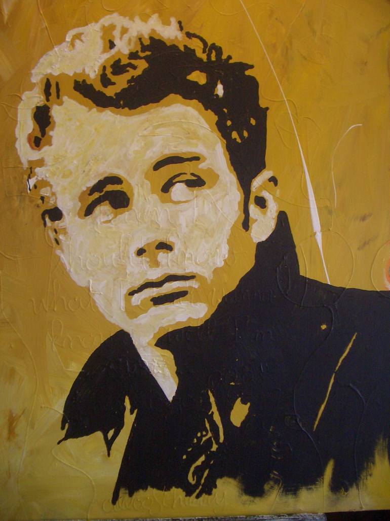 770x1027 Saatchi Art James Dean Painting By Thierry Deloof - James Dean Painting