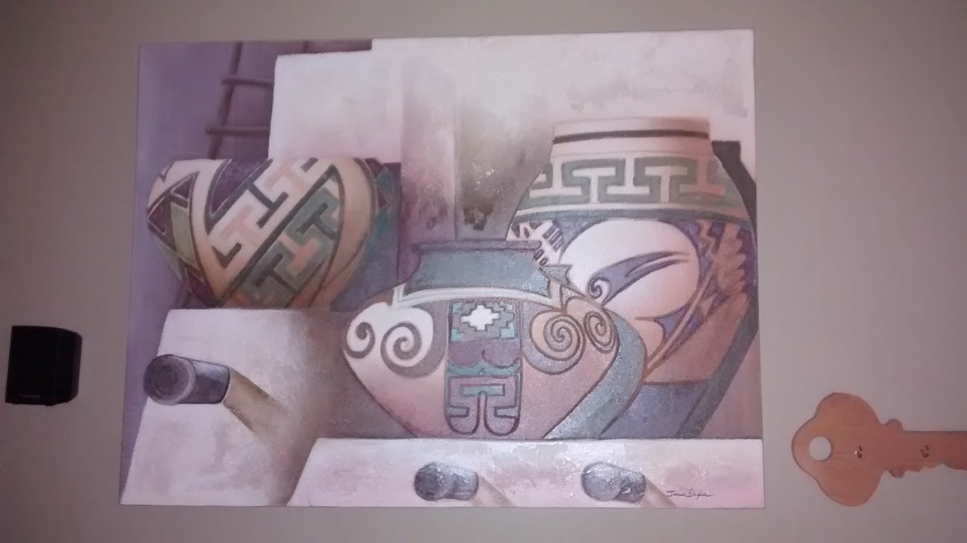 1394x783 James Eagles Native American Oil Painting Antique Appraisal - James Eagles Painting