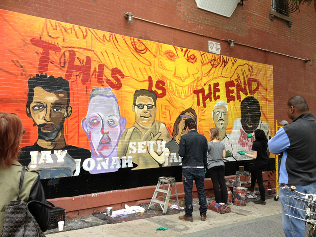 640x480 James Franco Painted A Mural In Wlliamsburg Free Williamsburg - James Franco Painting