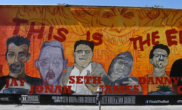 620x375 James Franco Painted A Frightening Is The Mural Ifc - James Franco Painting