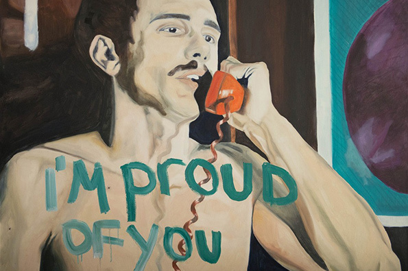 595x395 It's Nice That James Franco Announces A New Exhibition Of Art - James Franco Painting