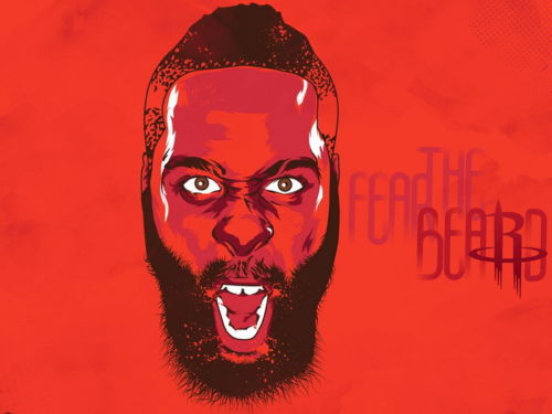 James Harden Painting