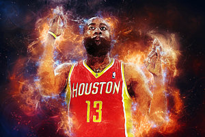 300x200 James Harden Art Fine Art America - James Harden Painting