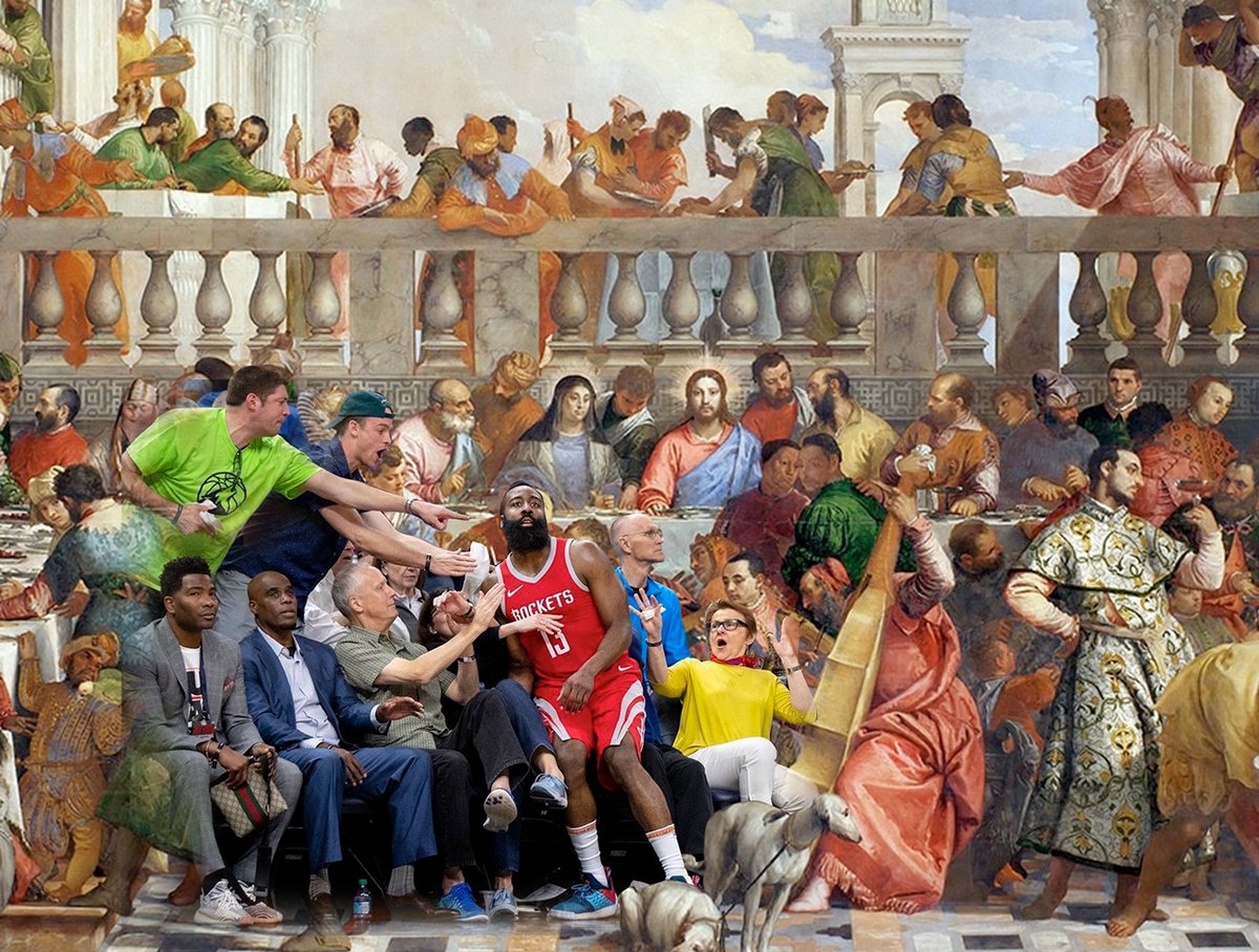 1200x908 This James Harden Picture Is Accidental Renaissance - James Harden Painting