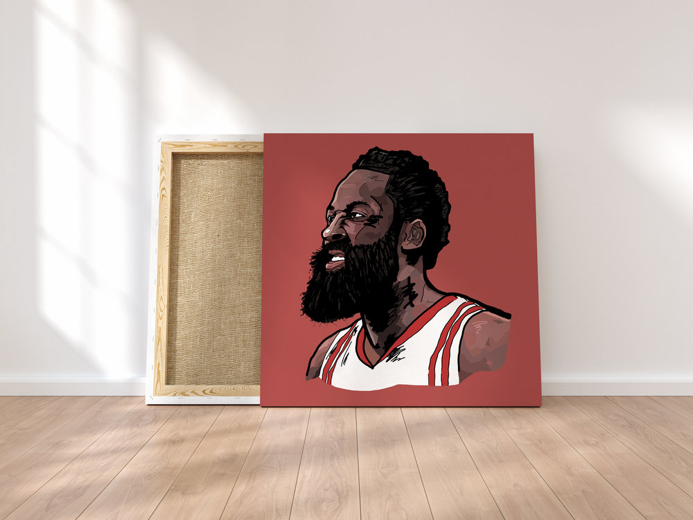 1000x750 Ty Calitri Art Prints And Canvases - James Harden Painting