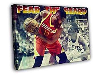 355x266 James Harden Fear The Beard Awesome Vintage Painting - James Harden Painting