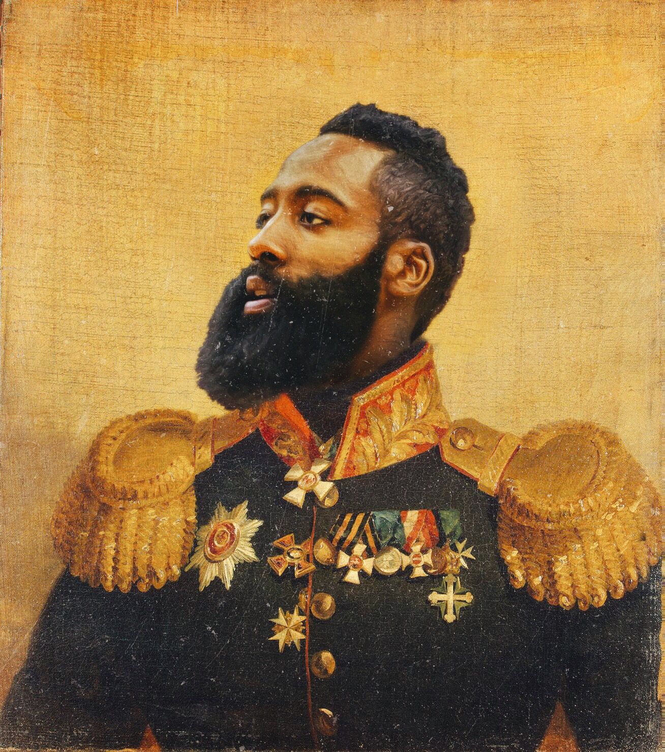 1308x1478 James Harden - James Harden Painting