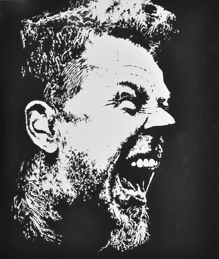 762x900 James Hetfield Painting By Paula Sharlea - James Hetfield Painting