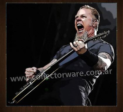 420x384 Metallica James Hetfield Drawing 2 Oil Acrylic On Canvas Painting - James Hetfield Painting
