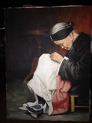 300x400 James Lee Original Signed Oil Painting 18x24 With Original Frame - James Lee Oil Painting