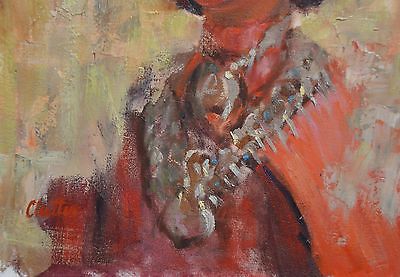 400x277 Western Artist James Clutter (James Lee Colt) ~ Listed Artist - James Lee Oil Painting