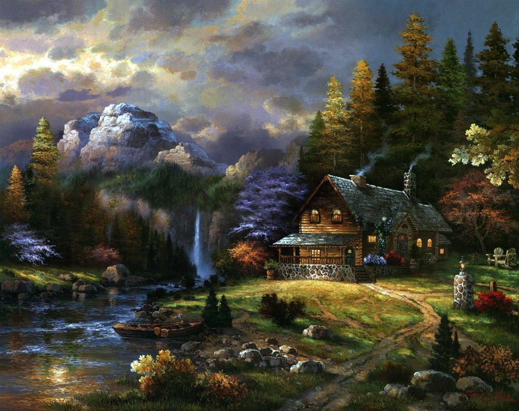 1024x812 Miscellaneous Art Nature James Lee Painting Desktop Images - James Lee Original Painting