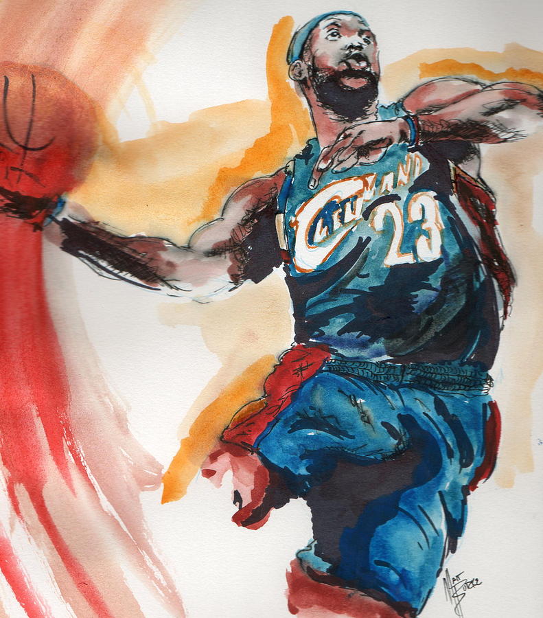 791x900 King James Painting By Matt Burke - James Painting