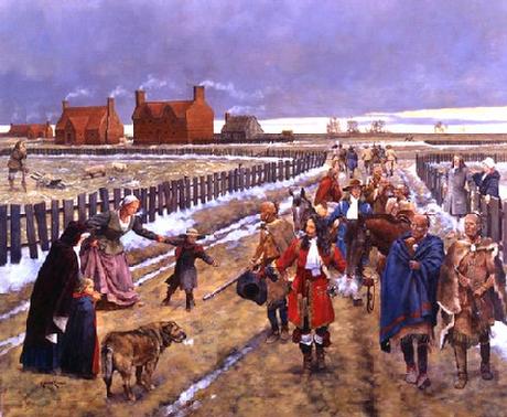 460x378 Nottoway Indian Tribe Of Virginia - Jamestown Painting