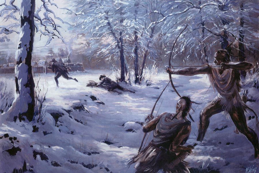 900x601 The Jamestown Paintings Of Sidney E. King Early Winter - Jamestown Painting