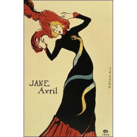 458x458 Jane Avril1899 By Henri De Toulouse Lautrec Art Gallery Oil - Jane Avril Painting