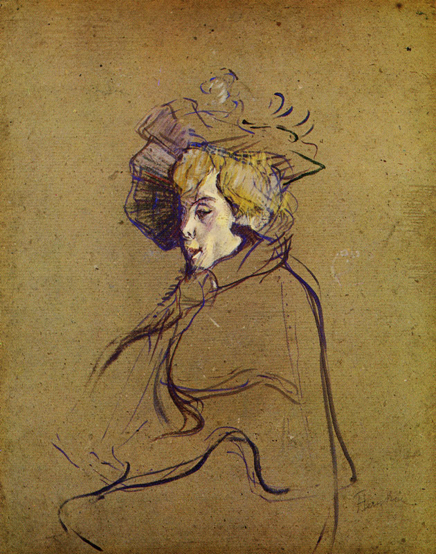 630x800 Henri De Toulouse Lautrec - Jane Avril Painting
