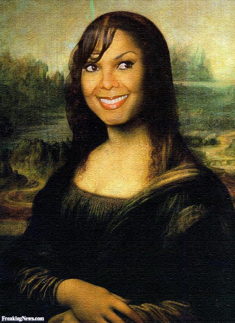 800x1099 Janet Jackson In Mona Lisa Painting Pictures - Janet Jackson Painting