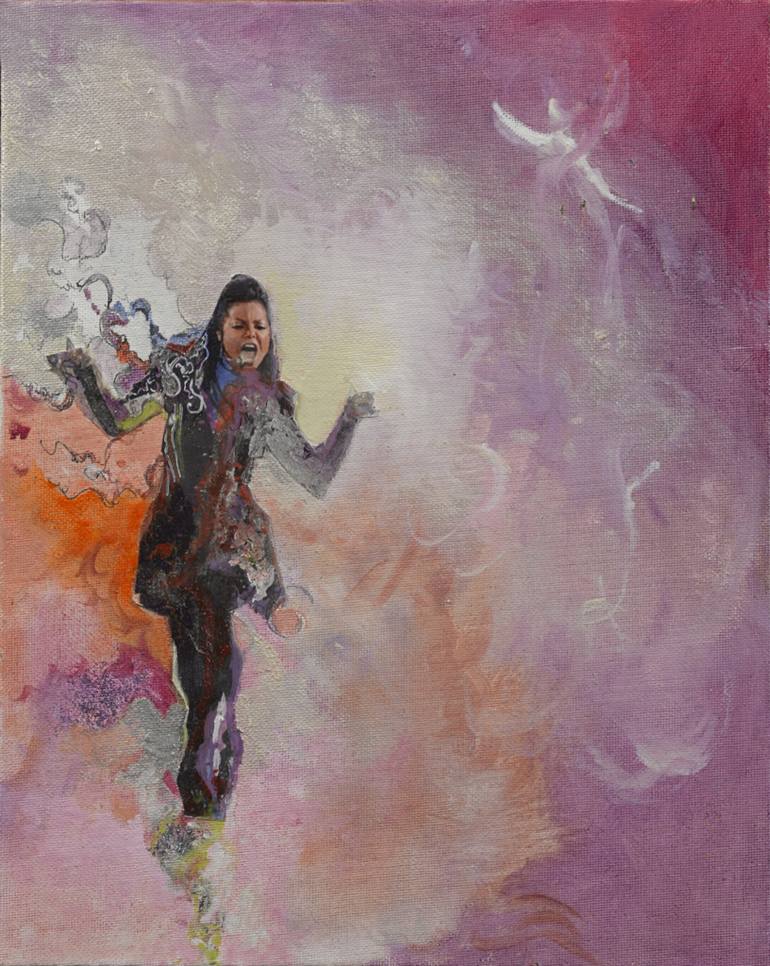 770x966 Saatchi Art Janet Jackson Aura Pure Painting By De Gard - Janet Jackson Painting