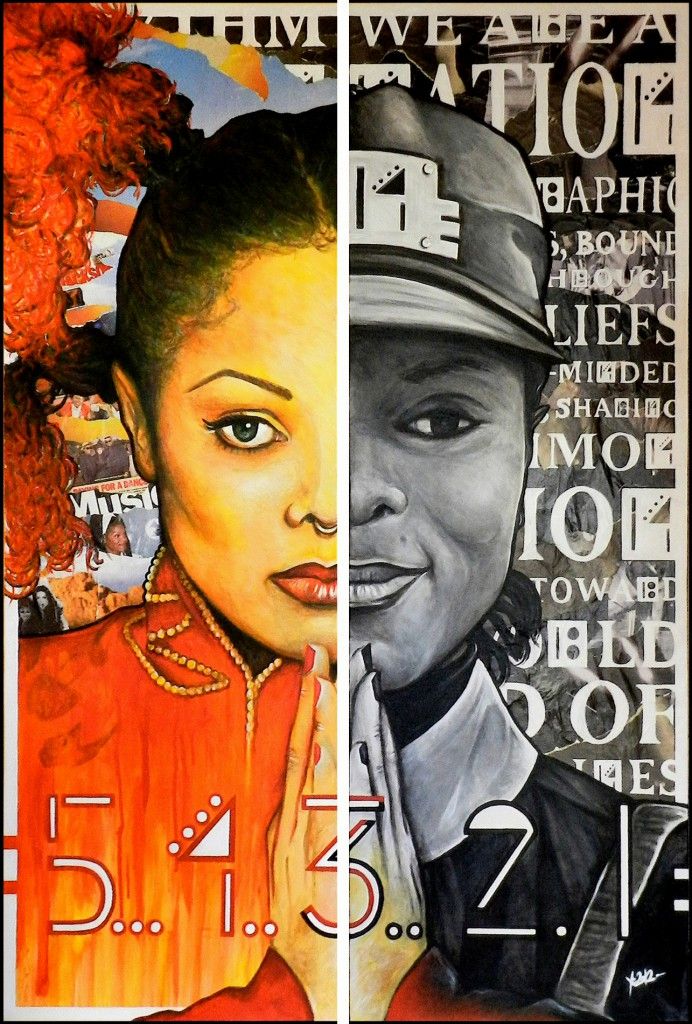 692x1024 Yann Couedor Janet Jackson Painting Caricatures Of Famous People - Janet Jackson Painting