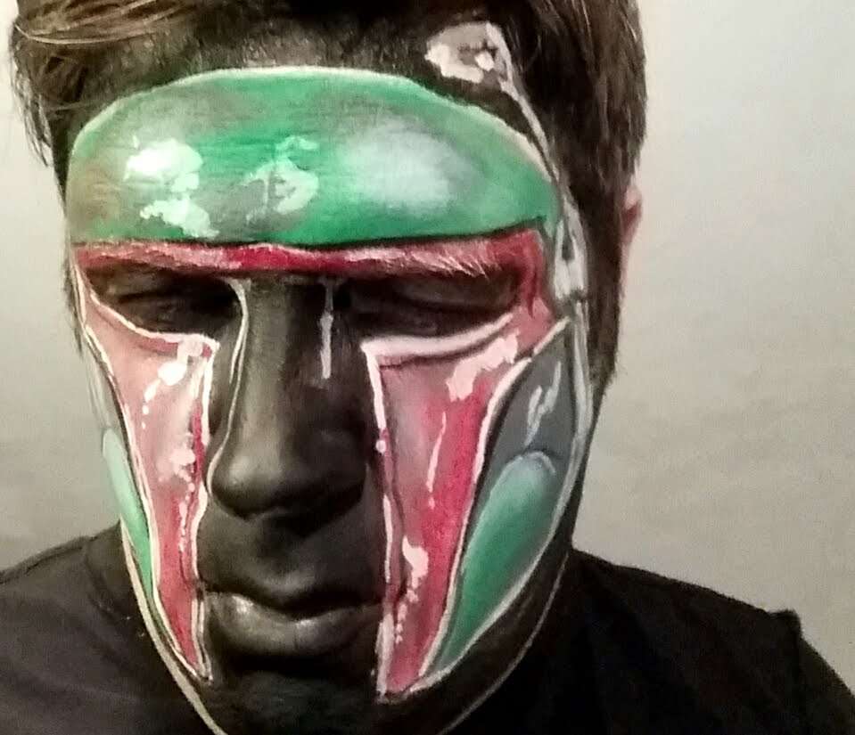 959x825 How To Paint Boba Fett Make Upface Paint Star Wars Design. - Jango Fett Painting